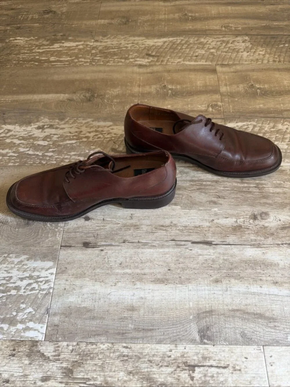 BACCO BUCCI Leather Derby Shoes Made in Italy Old Money Professor Men’s 9.